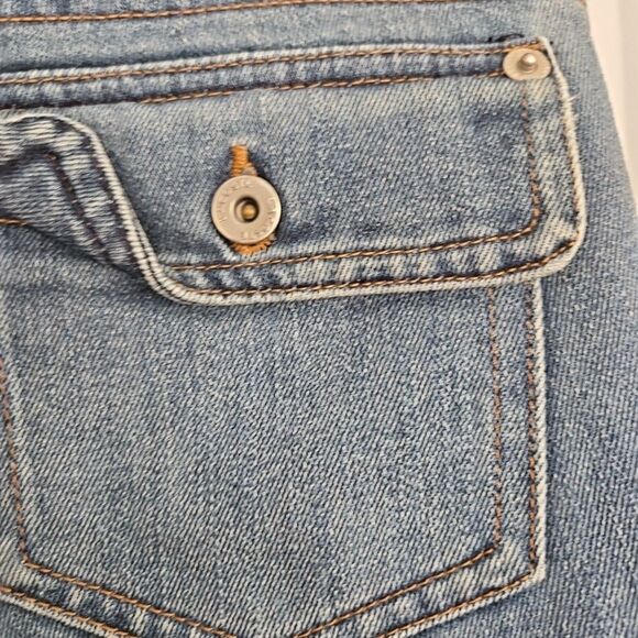 LACOSTE Womens Jeans BLUE DENIM 5 Pocket SIZE 8, EUR 38 Preppy Regency Retro - Picture 5 of 9